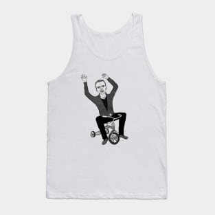 Nicolas Cage on a Tricycle Tank Top